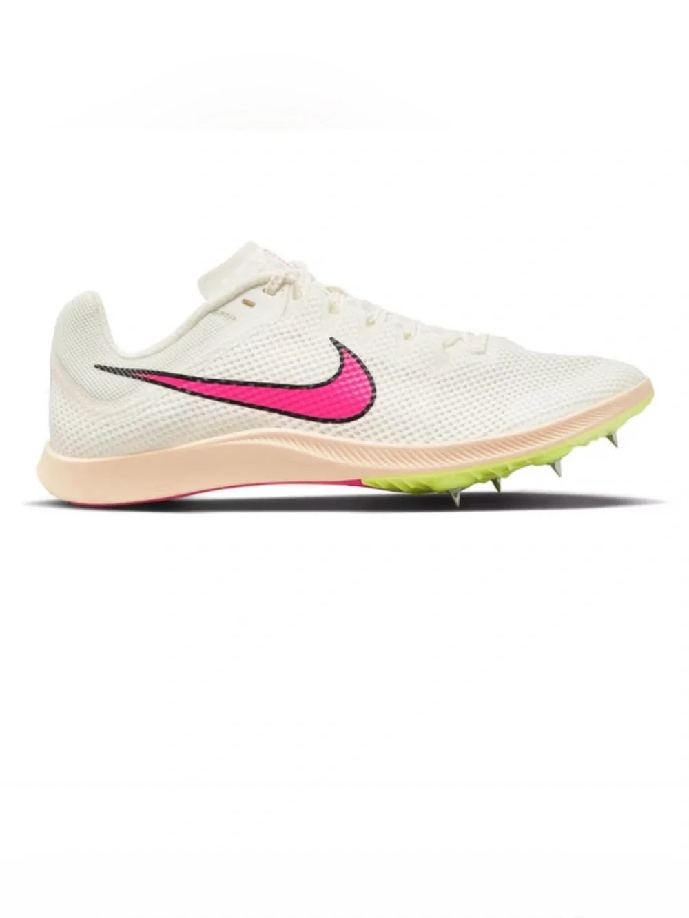 Nike Zoom Rival Distance Unisex Track & Field Shoes Track Spikes wit Pink Swoosh